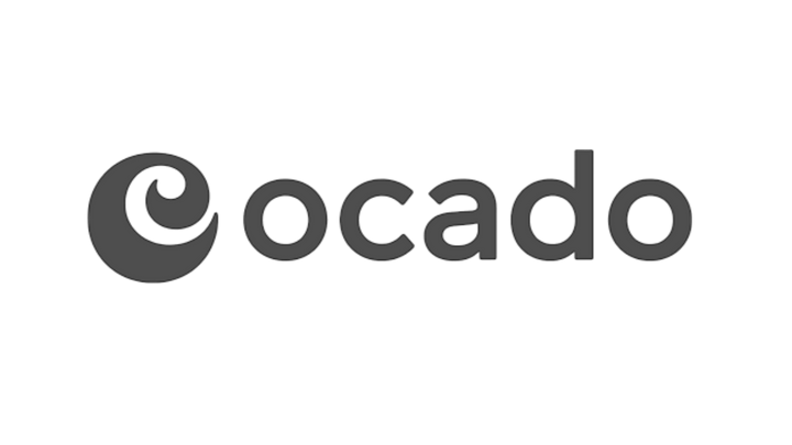 Ocado logo in black on a white background